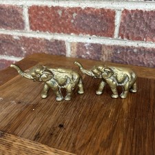 Vintage Solid Brass Elephant