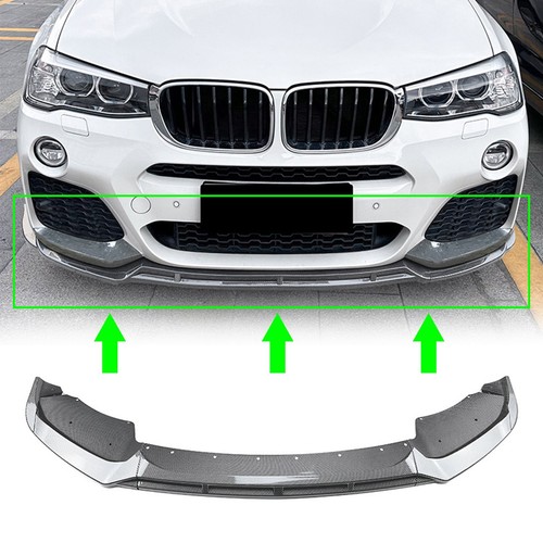 Carbon look front bumper lip - front,