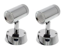 TWO x APUS 12V DIMMER MINI SPOTLIGHT 3W FOR CARAVAN CAMPERVAN BOAT & MOTORHOME