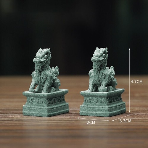 Chinese stone lion statues - chinese,
