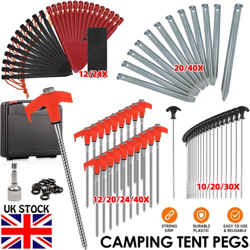 Tent pegs heavy duty - duty, metal