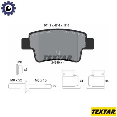 Brake pad set - pad, disc