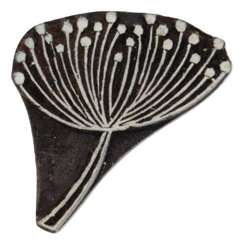 Seedhead floral wooden - floral, stamp