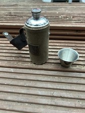 Antique FLASK Silver Whiskey