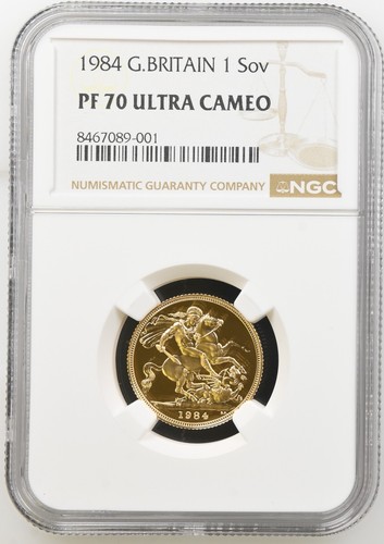 1984 gold proof sovereign - gold,