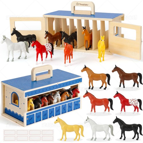 Simpliplay 8pcs horse toys - simpliplay,