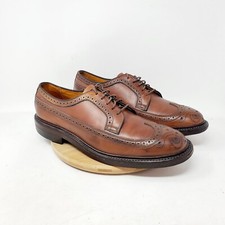 Keith Highlander Shoes Mens 10 Brown Leather Wingtip Longwing Full Brogue Derby