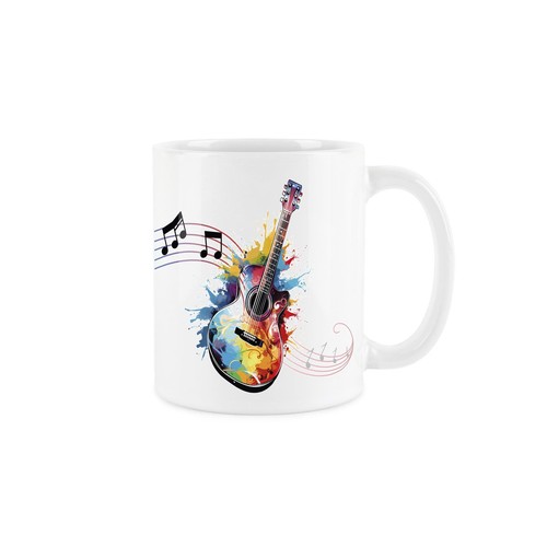Acoustic guitar mug - guitar,