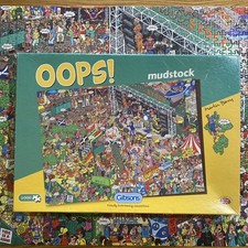 Gibsons Mudstock 1000 piece comic jigsaw puzzle good used condition complete