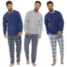 Mens Fleece Pyjamas Set