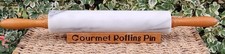 Solid Marble Heavy Stone Rolling Pin   With Stand Length With Handles 18.5" VTG