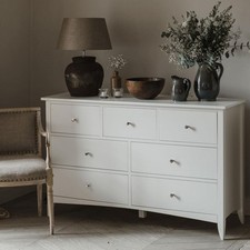 White Chest of Drawers Large