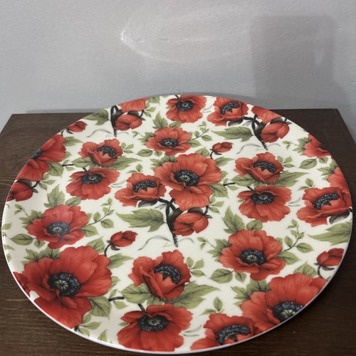 Vintage decorative poppy plate - poppy,