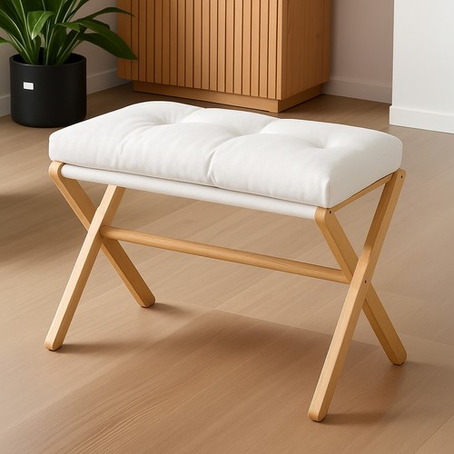 Bamboo folding footstool chair - folding,