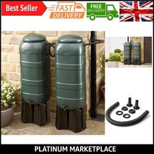 Mini Rainsaver 100L Green Water Butt Double Kit - Rainwater Harvesting, Water...