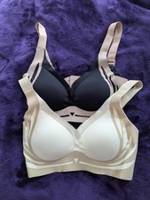 Two Brand New Lightly Padded Non Wired Bras..Size Medium..Wide Straps..Comfort
