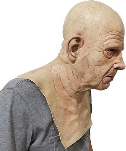 Realistic bald old man - realistic, latex
