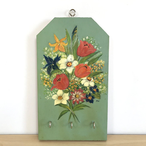Wooden key hook rack hand - wooden,