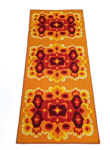 Vintage low pile rugs - 2,