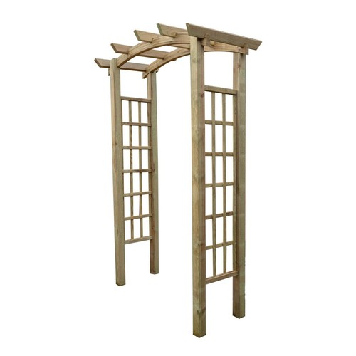 Wooden garden arch trellis - garden,