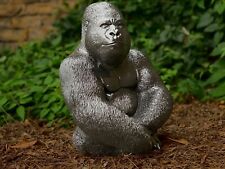 Massive gorilla statue Concrete gorilla sculpture Stone monkey figure 