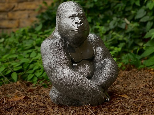 Massive gorilla statue