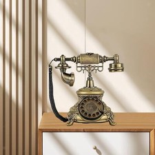 Vintage Telephone Classic Old School Telephone for Home Office Hotel Decor