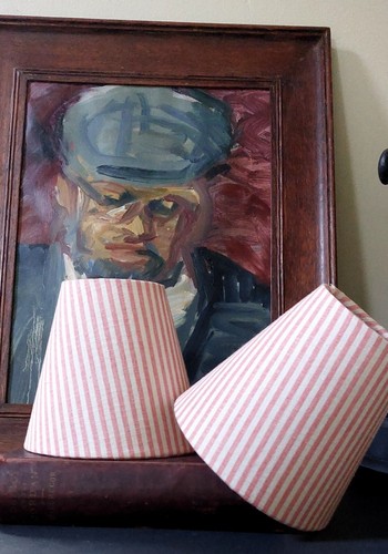French ticking stripes - , pink