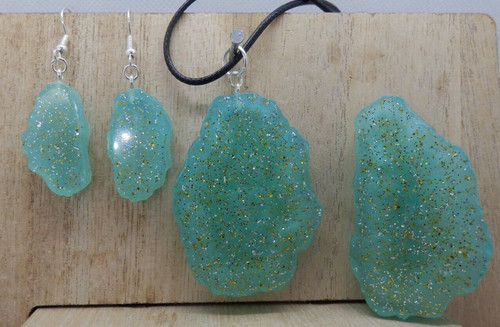Lovely handmade ocean green