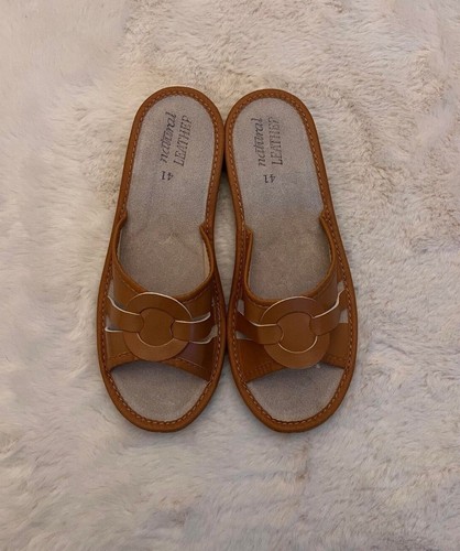 Women 100 natural leather - natural,