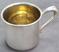 Vintage Sterling Silver Christening Mug - The Web Silver Co of PA - 44g