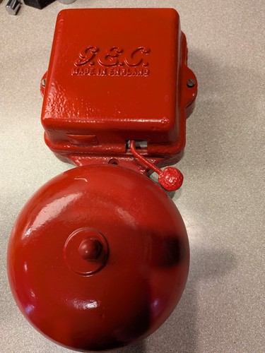 Vintage gec fire - alarm, bell