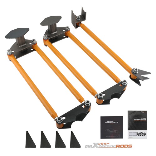 Rear weld link suspension - on,