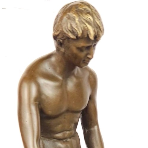 Bronze sculpture statue man - bronze,