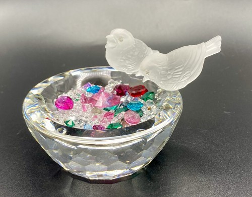 Vtg swarovski crystal bird - swarovski,