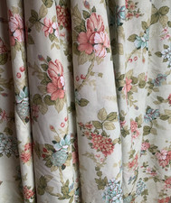 Pair of long vintage floral