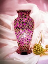 Mosaic Glass Vase Lamp Modern