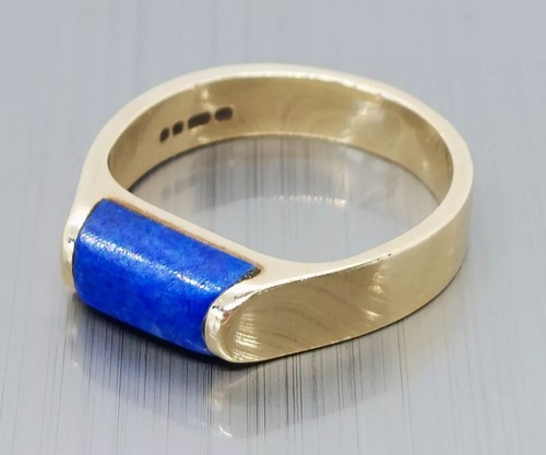 Vintage 9ct gold lapis lazuli - vintage,