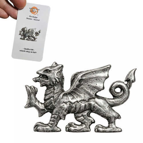Welsh dragon pin badge - welsh,