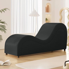 Faux Leather Yoga Chair –