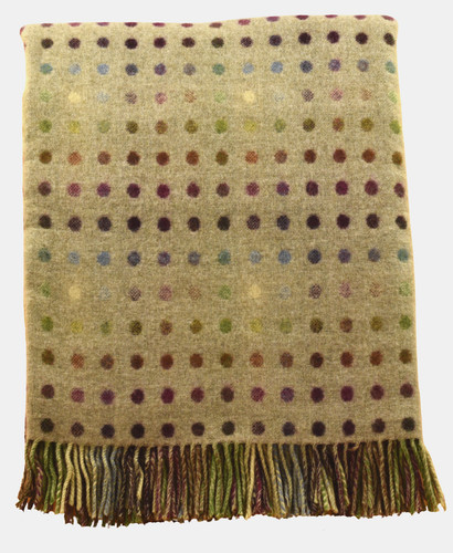Shetland wool blanket - wool, throw