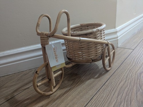 Plant pot wicker bicycle - pot,