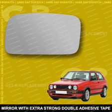 For Volkswagen Golf mk2 wing mirror glass 87-92 Left Passenger side Spherical
