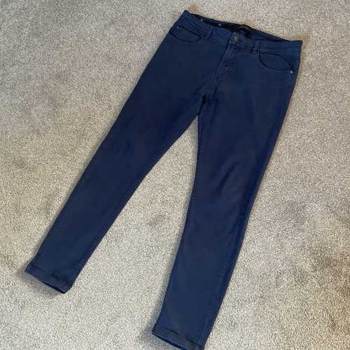 Zara man navy jeans slim - navy, leg