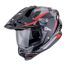Scorpion Motorcycle Helmets - ADF-9000 FEAT BLK/SIL/RED LGE