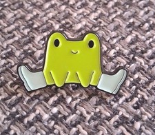 Cute Frog In Boots Enamel Pin