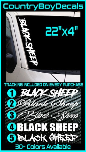 Black sheep vinyl decal - decal, 22"