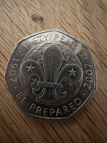 Rare scouts 50p prepared - scouts,