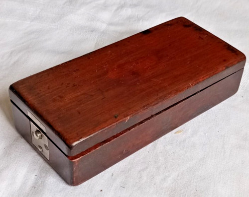 Antique wooden cased scale - , and