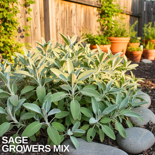 Large herb plants sage - herb,